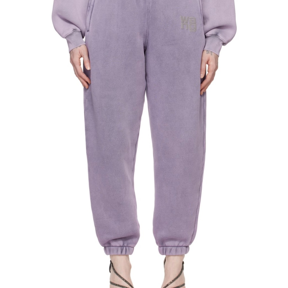 Zara Lavender Track Pants with Soft Fabric and Relaxed Fit